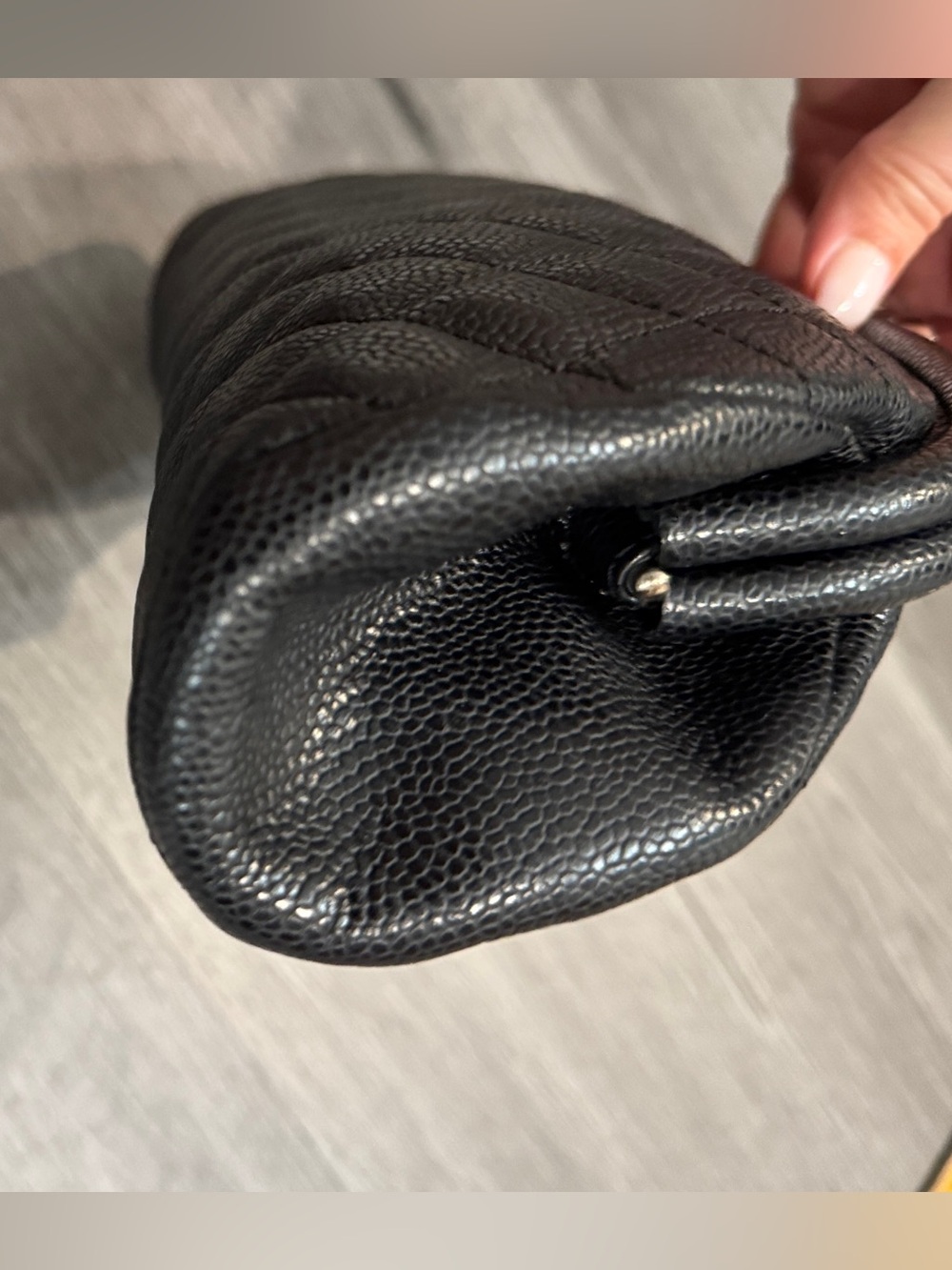 Chanel Black Quilted Clutch with Silver Clasp - Picture 17 of 17